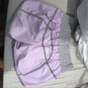 Lululemon lavender workout shorts